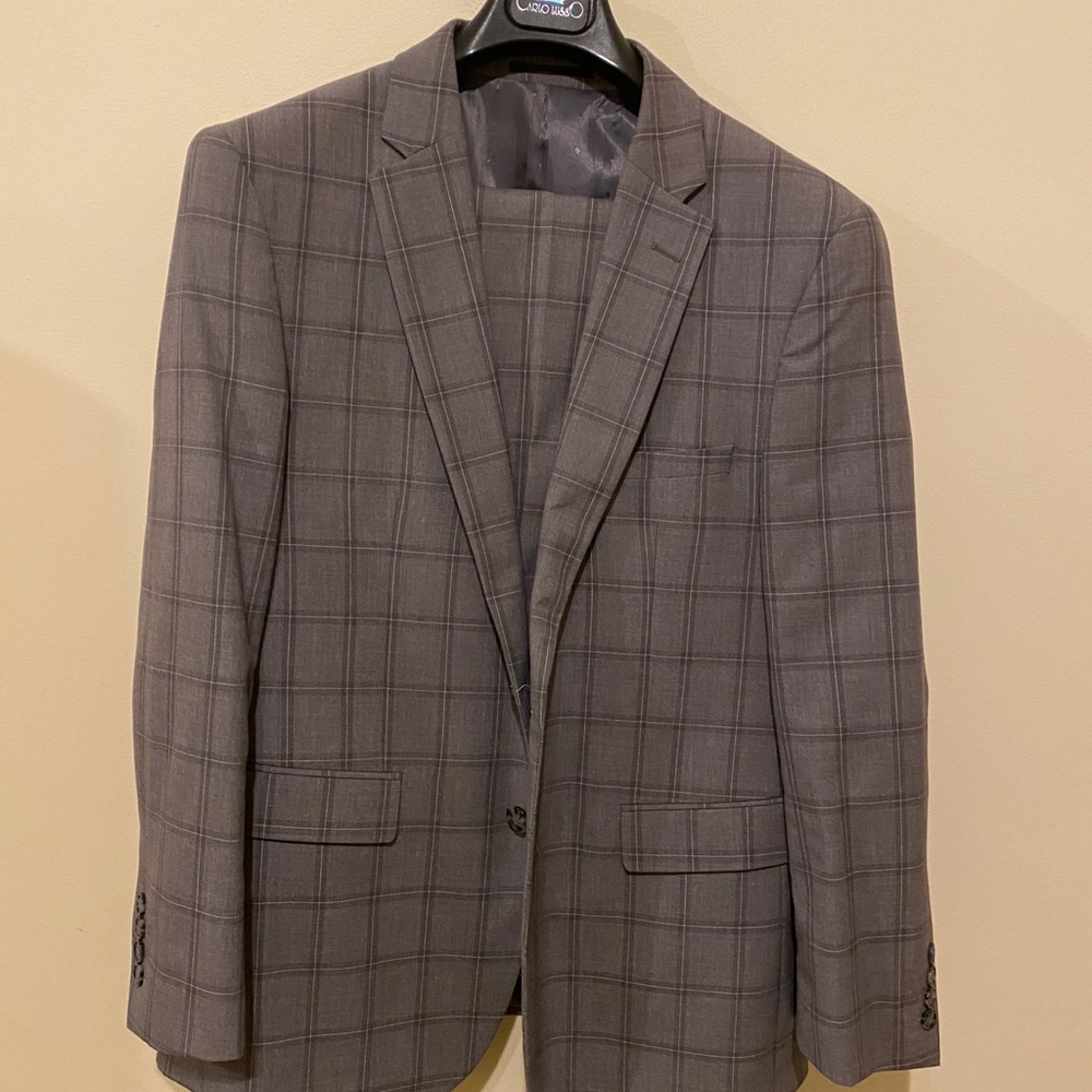 Gray Plaid Suit